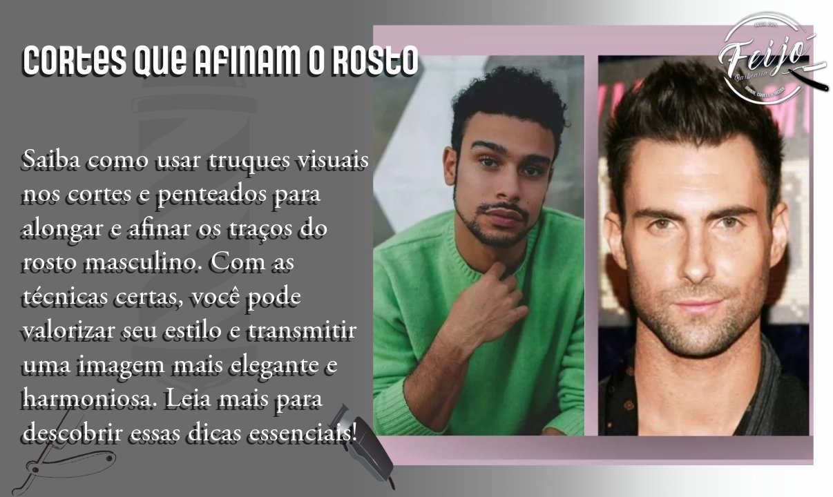 Cortes que afinam o rosto