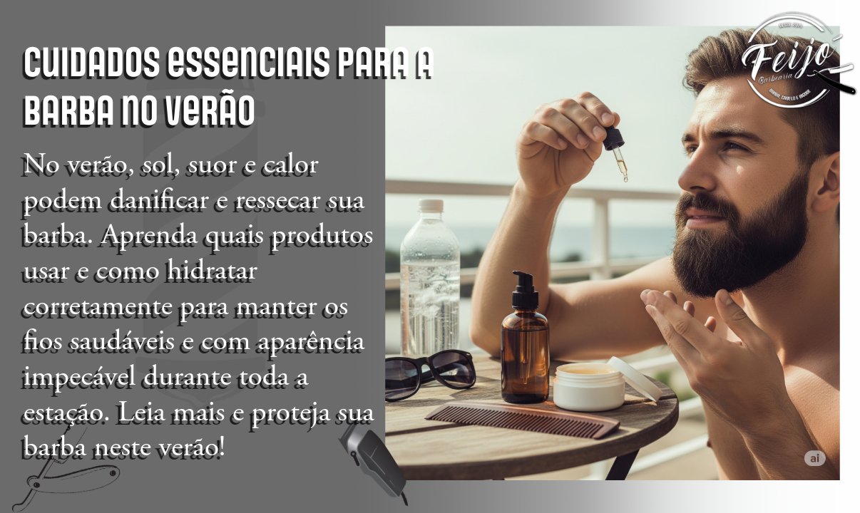 Cuidados essenciais para a barba no verão